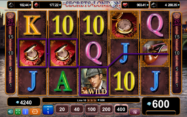 Игровой автомат The Secrets of London - настоящий азарт в казино Вулкан Платинум