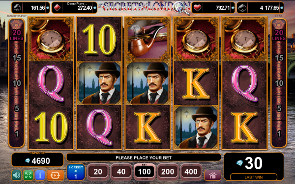 Игровой автомат The Secrets of London - настоящий азарт в казино Вулкан Платинум